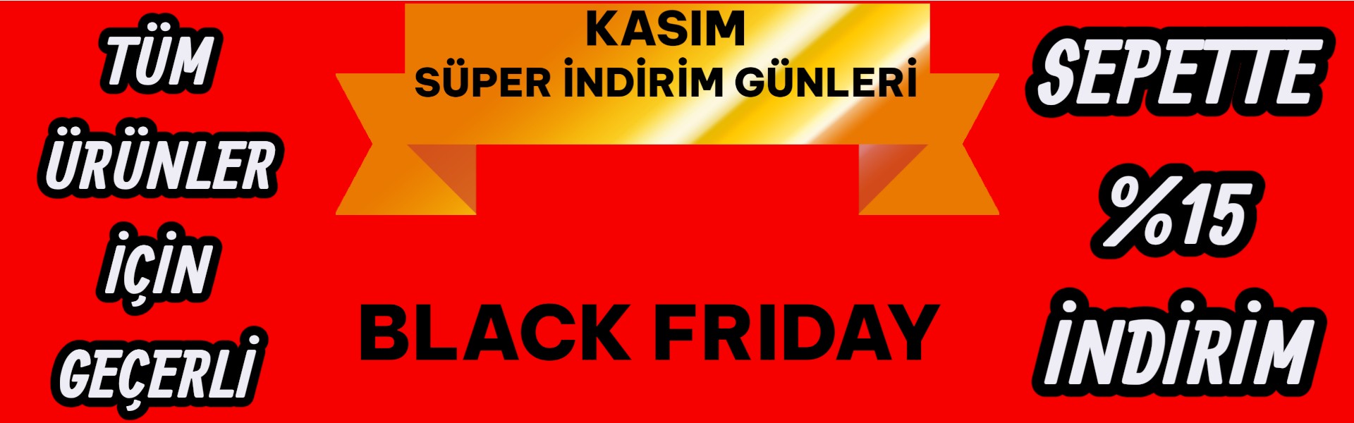 Tüm Ürünlerde %15 İndirim