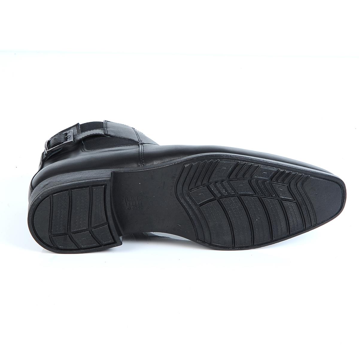 Crısso B426 Siyah Kauçuk %100 Deri Erkek Bot Ayakkabı