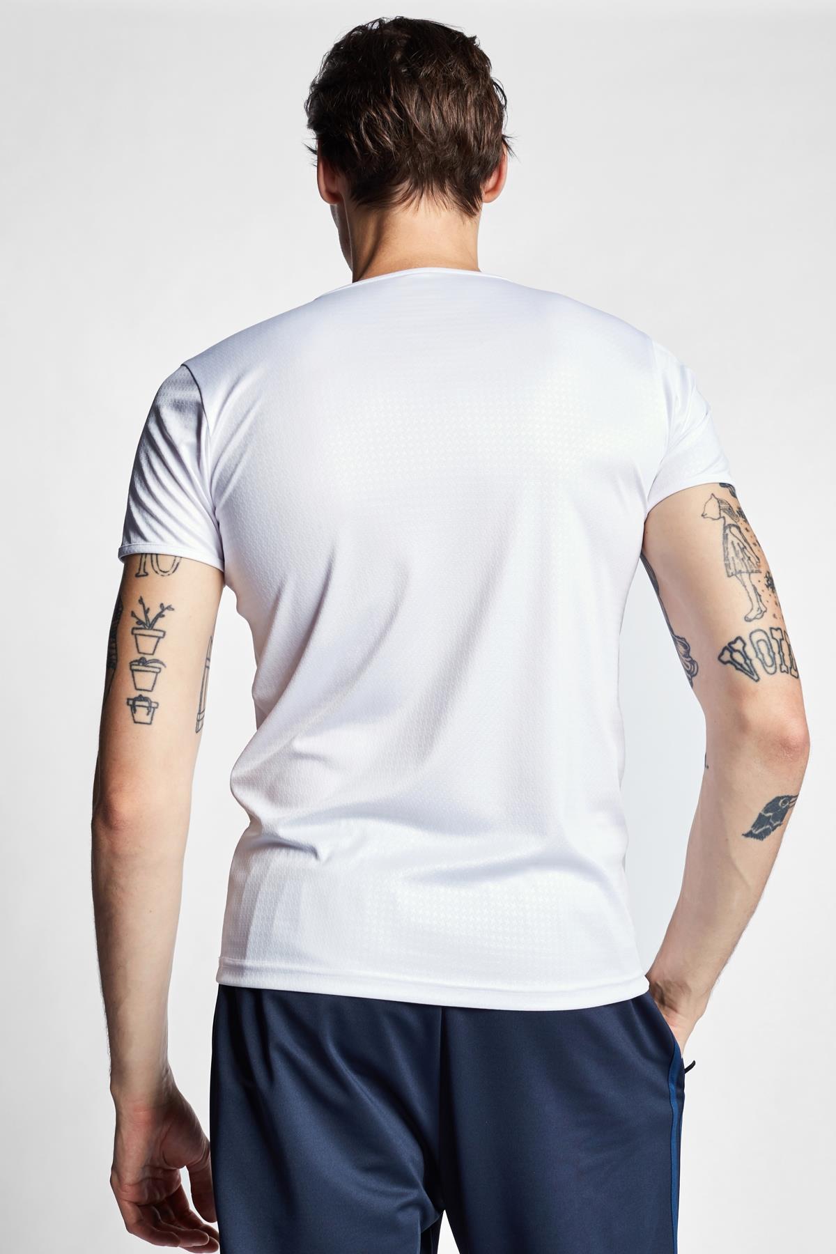 Lescon 23S-1222-23B Beyaz Erkek Kısa Kollu T-Shirt