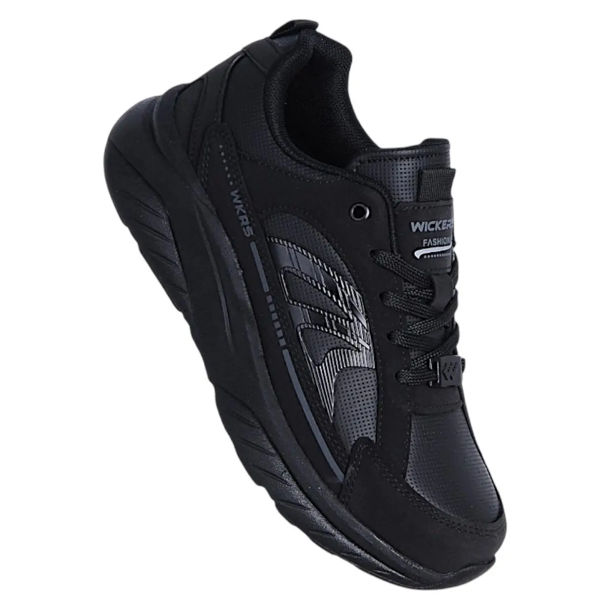 Wickers 3033 Gr Cilt Siyah Erkek Çocuk Spor Ayakkabı